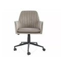 Крісло поворотне офісне Q-886 VELVET темно бежевий2